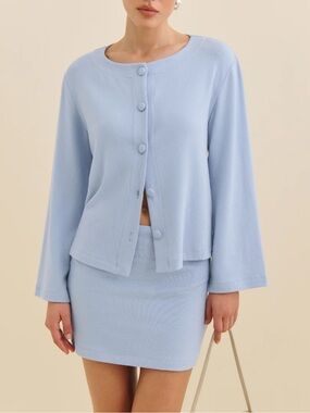 NWOT Reformation Hunter Knit Cardigan Set - S